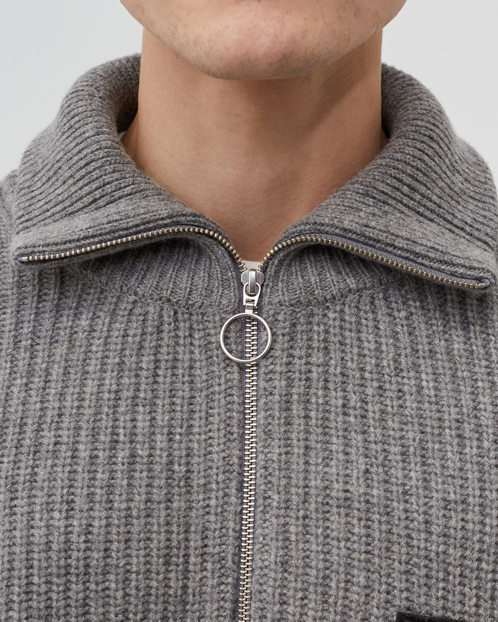 Axel Arigato Team Halfzip Sweater Grey | BSTN Store