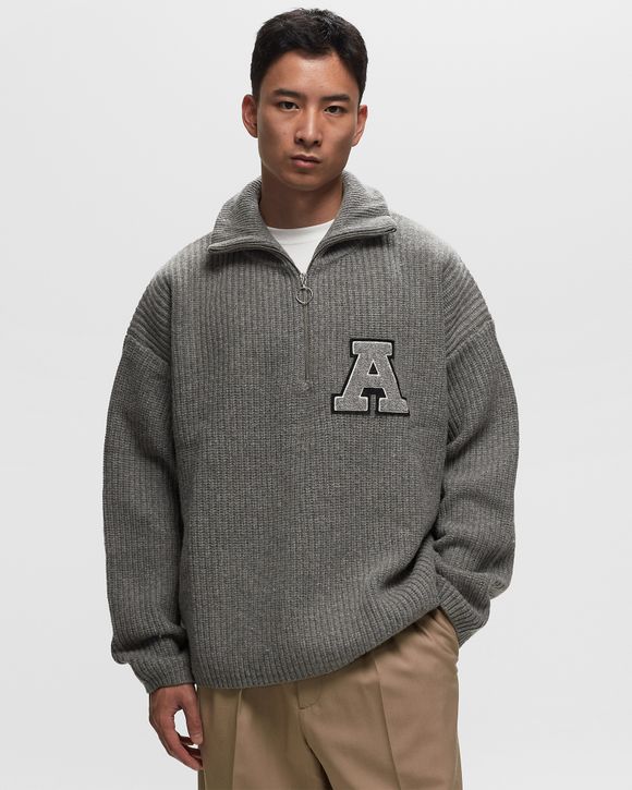 Axel Arigato Team Halfzip Sweater Grey BSTN Store