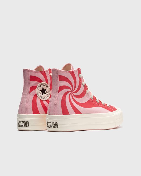 Red and best sale pink converse