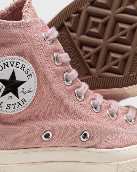 Pink 2024 canvas converse