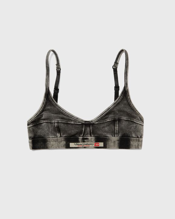 Sporty & Rich Serif Logo Bralette Black