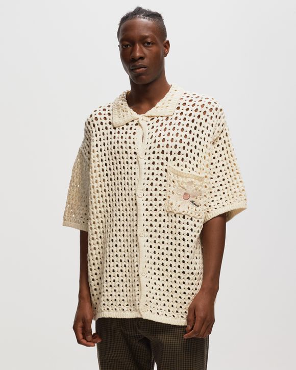 Axel Arigato Franco Mesh Shirt Beige - ECRU