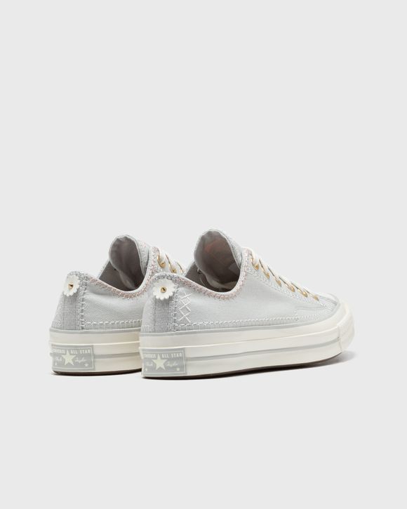 Converse grey all star frilly thrills ox trainers sale