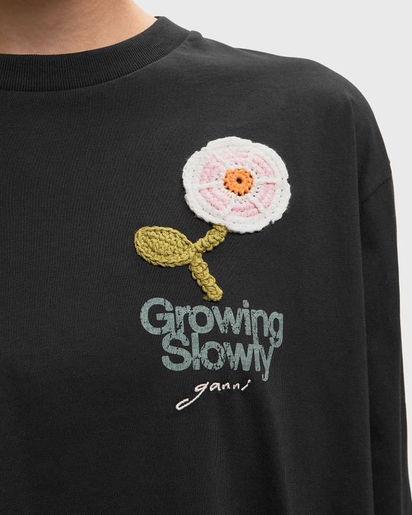 Basic Cotton Jersey Long sleeve crochet patch