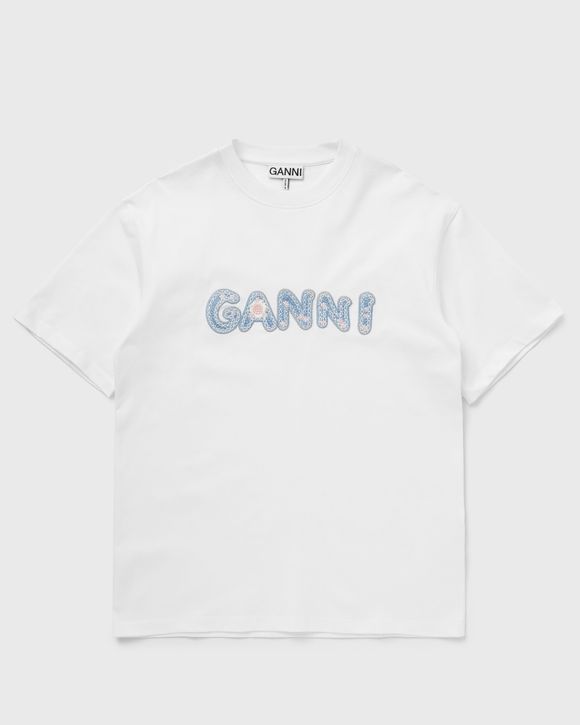 Heavy cotton Jersey Relaxed Fit Ganni EMB