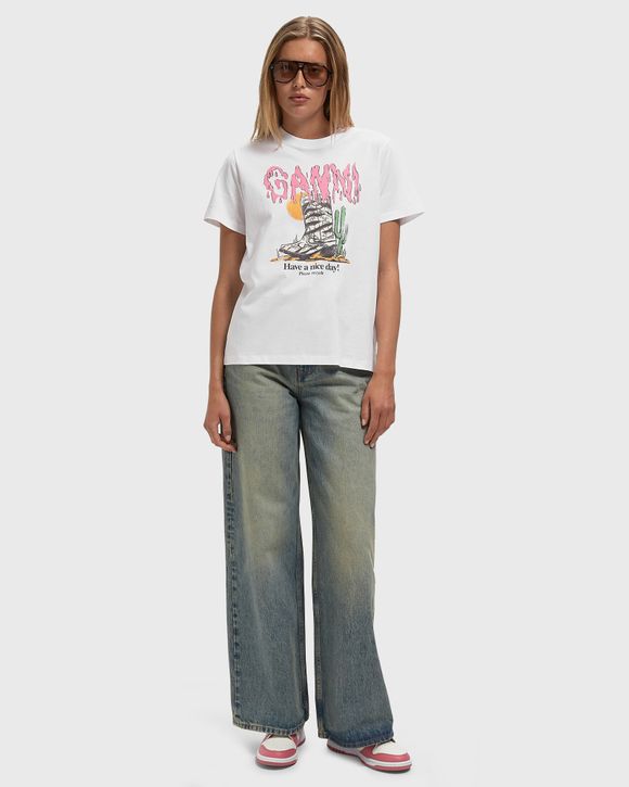Basic cotton Western zebra boot tee