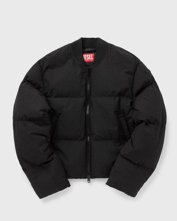 Daily Paper Monogram Cropped Puffer Jacket Black