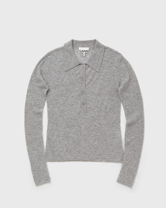 Sheer Wool Ribbed Polo