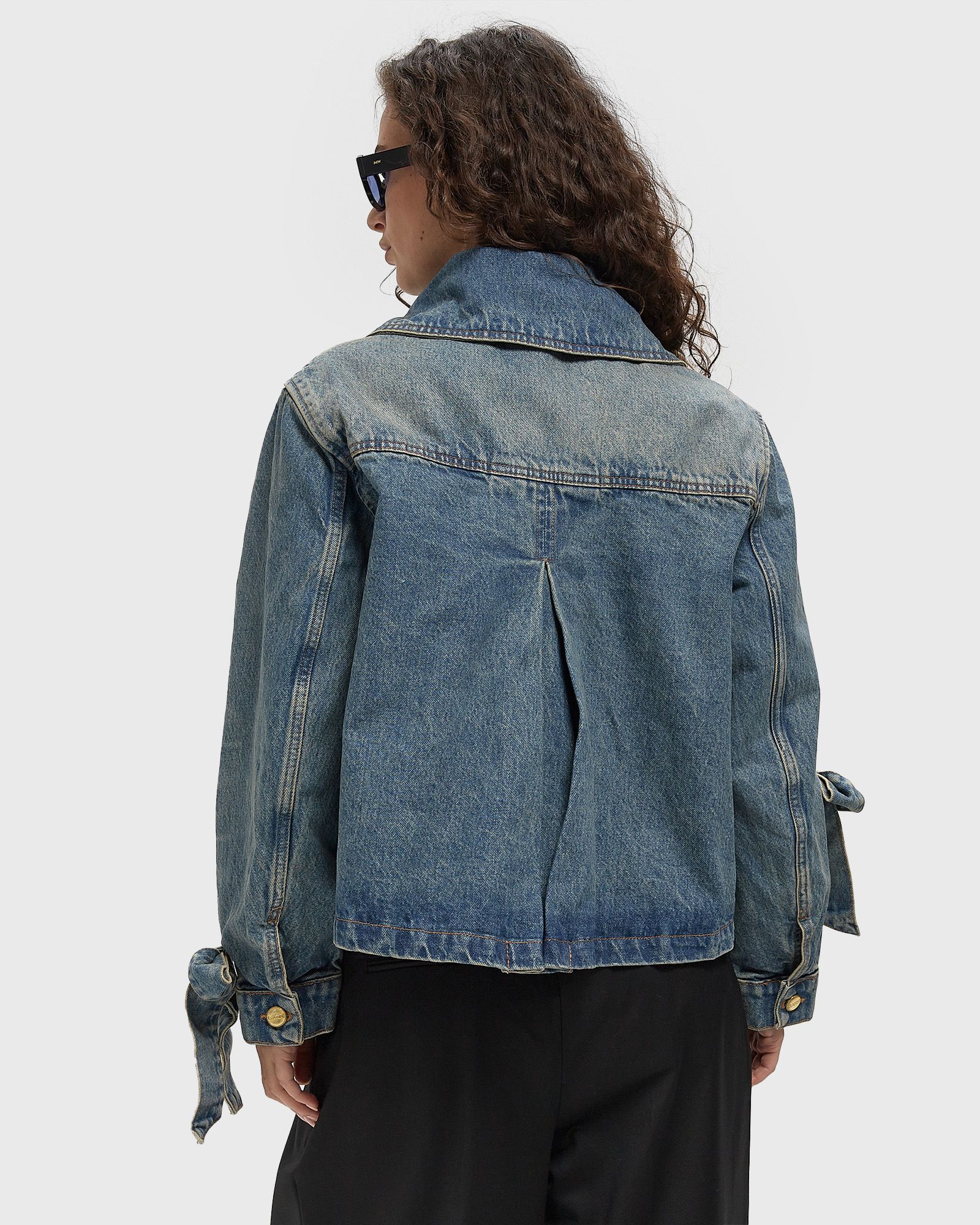 Tint Rigid Denim Bow Jacket