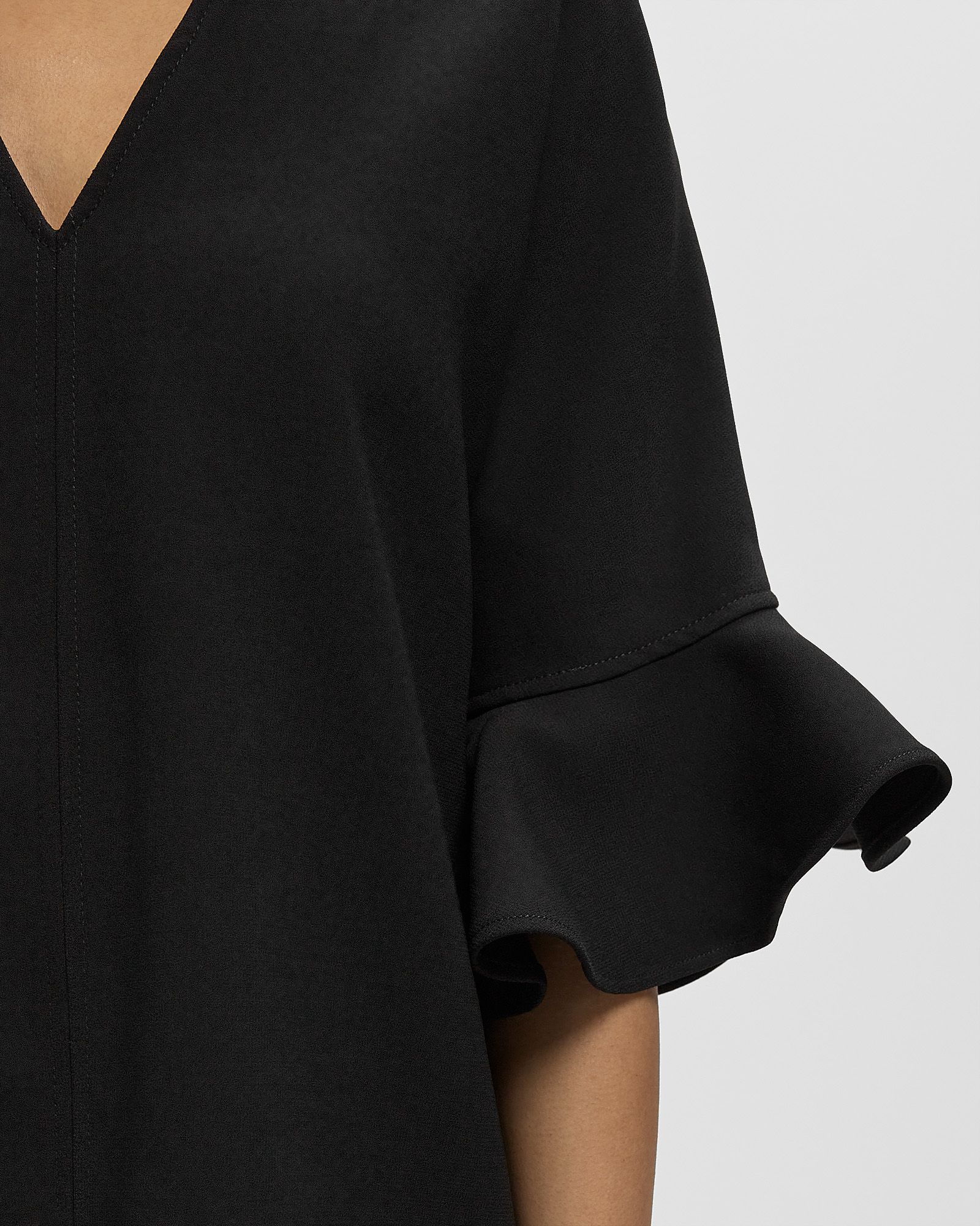 Bonded Crepe Boxy Mini Dress