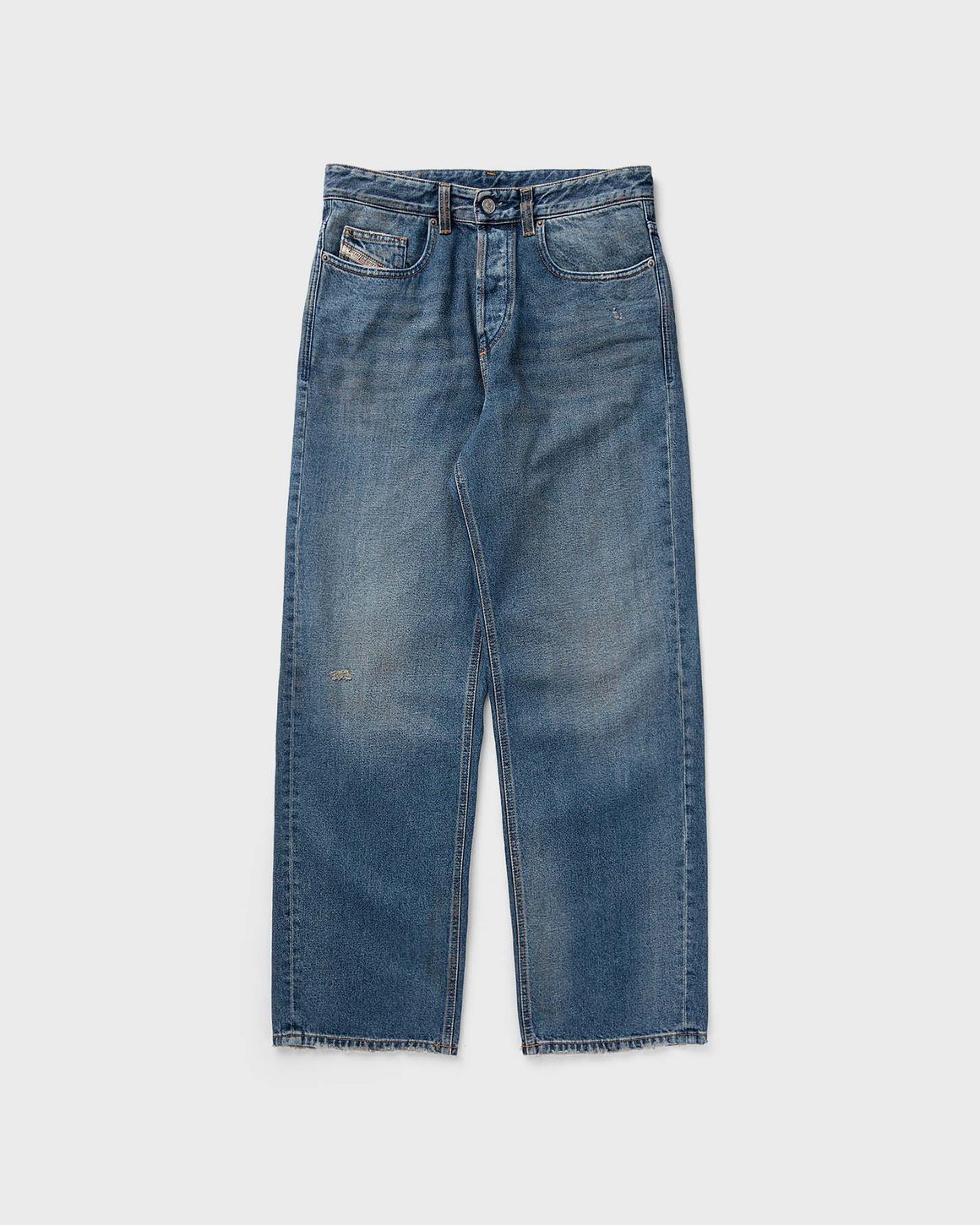 ☆BADBLOOD☆ 2001 D Macro L32 Denim Pants Blue A1159809L4801 Men's Oversize Straight Jeans 2001 D-Macro | Blue | Diesel