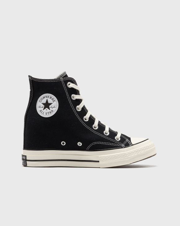 Black high rise converse on sale