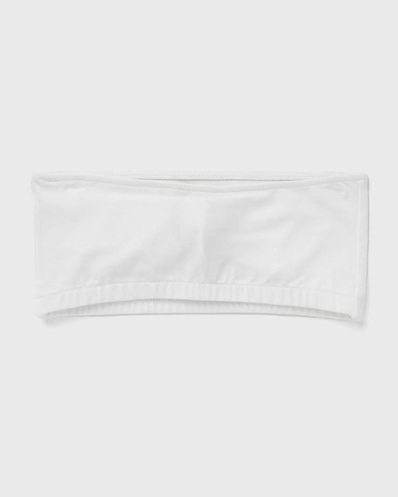 DIESEL>>Ufsb-Melanie ストラップレス クロップド ブラ Women's Strapless bra with maxi logo | White | Diesel