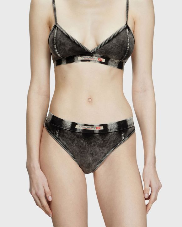 スーツ DIESEL SS25 \"CLODIA-DNM\" BRIEFS (A17540 0SHAN900A) Women's Briefs in denim-effect jersey | Grey | Diesel