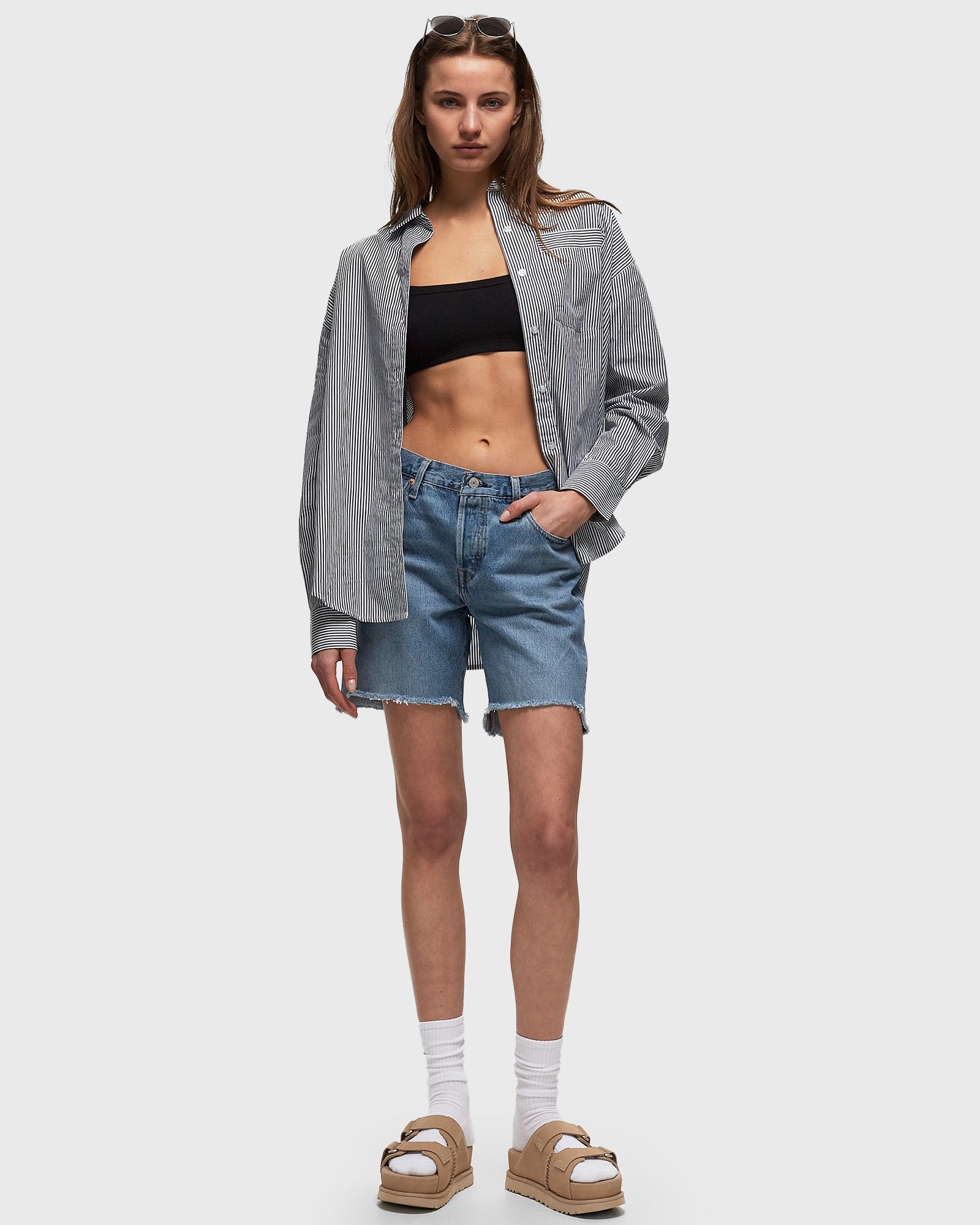 501®90S SHORT MED INDIGO - WORN IN