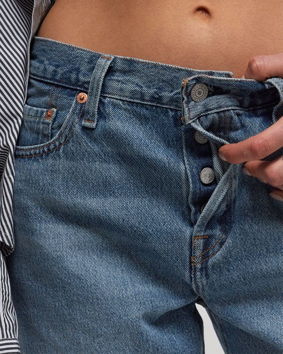 501®90S SHORT MED INDIGO - WORN IN