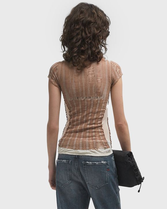 Tシャツ・カットソー DIESEL Women Tunic Tops A19219 0BJBI 33 Beige Diesel Top - Beige - Women | A192190BJBI33S | thebs.com