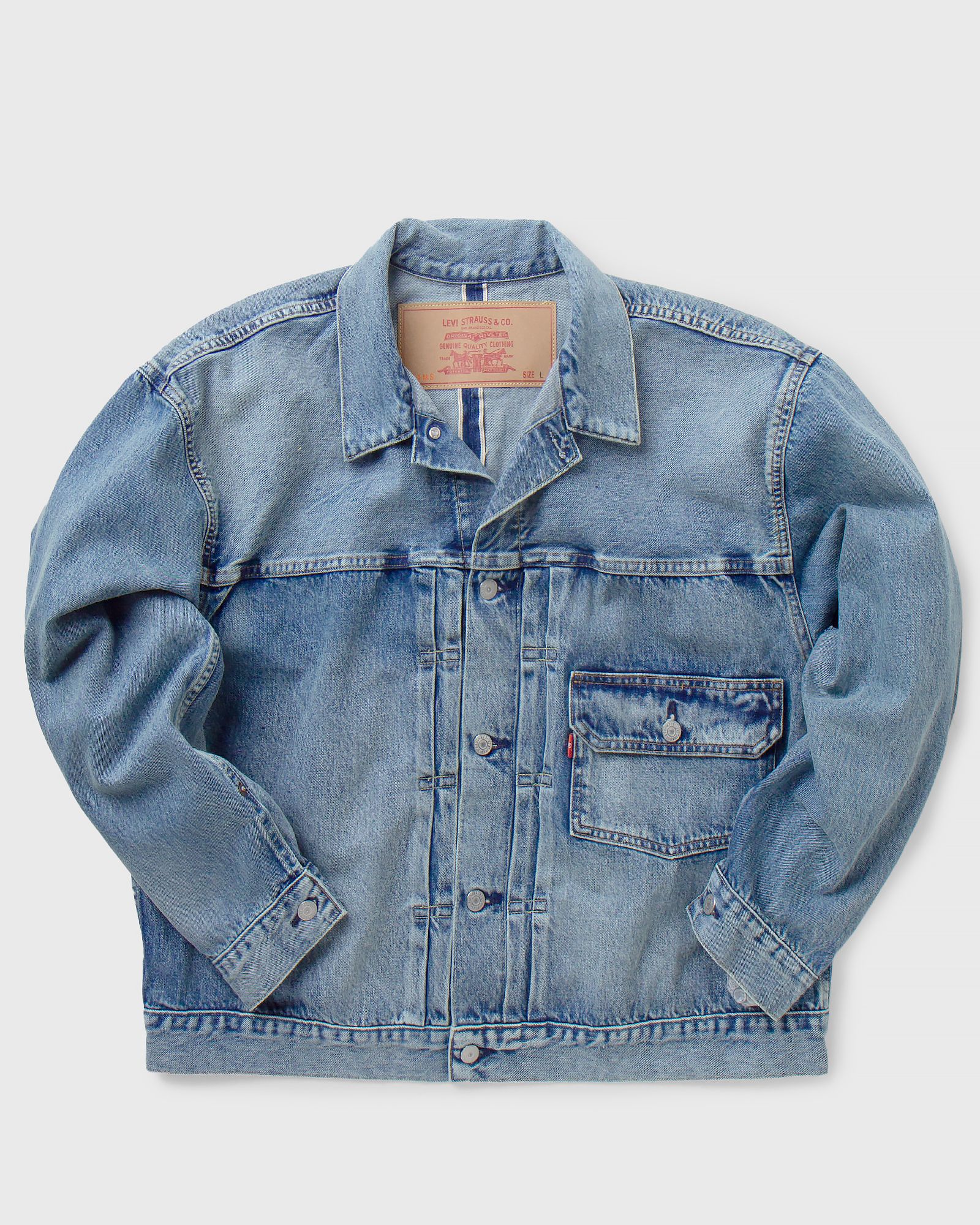 LEVI’S (R) × BEAMS / DENIM JACKET LEVIS X BEAMS SUPER WIDE TRUCKER JACKET BEAMS BLUE M NWT