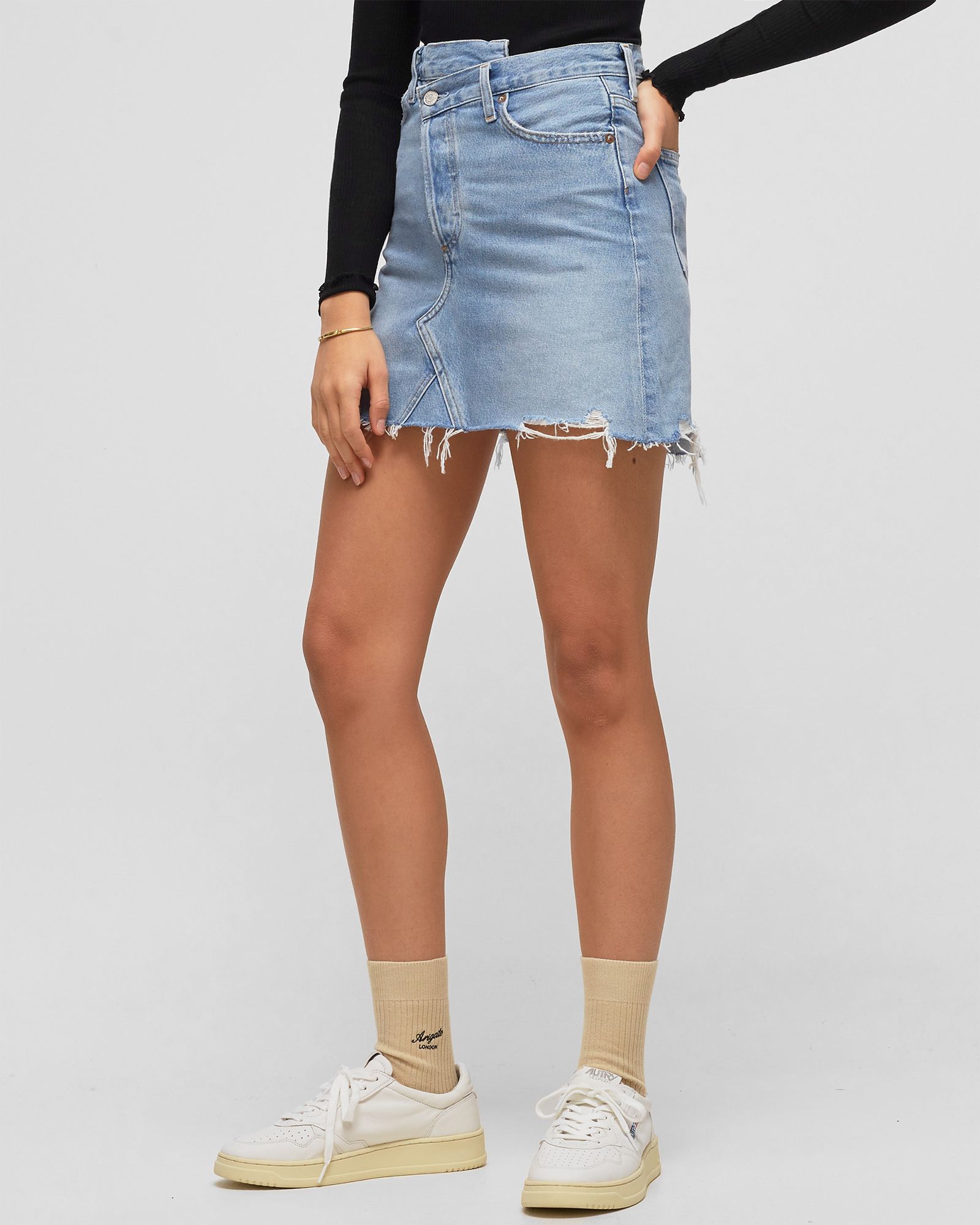 WMNS criss cross skirt in symbol (organic cotton)