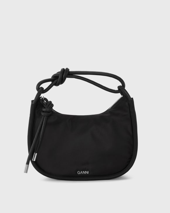 Ganni Knot Baguette Bag in Black