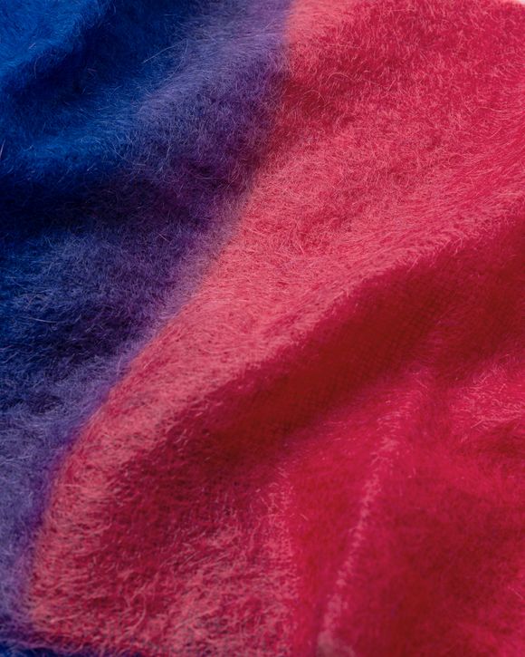 Mohair Gradient Fringed Scarf