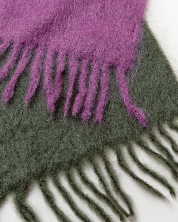 Ganni Mohair Gradient Scarf - Egret