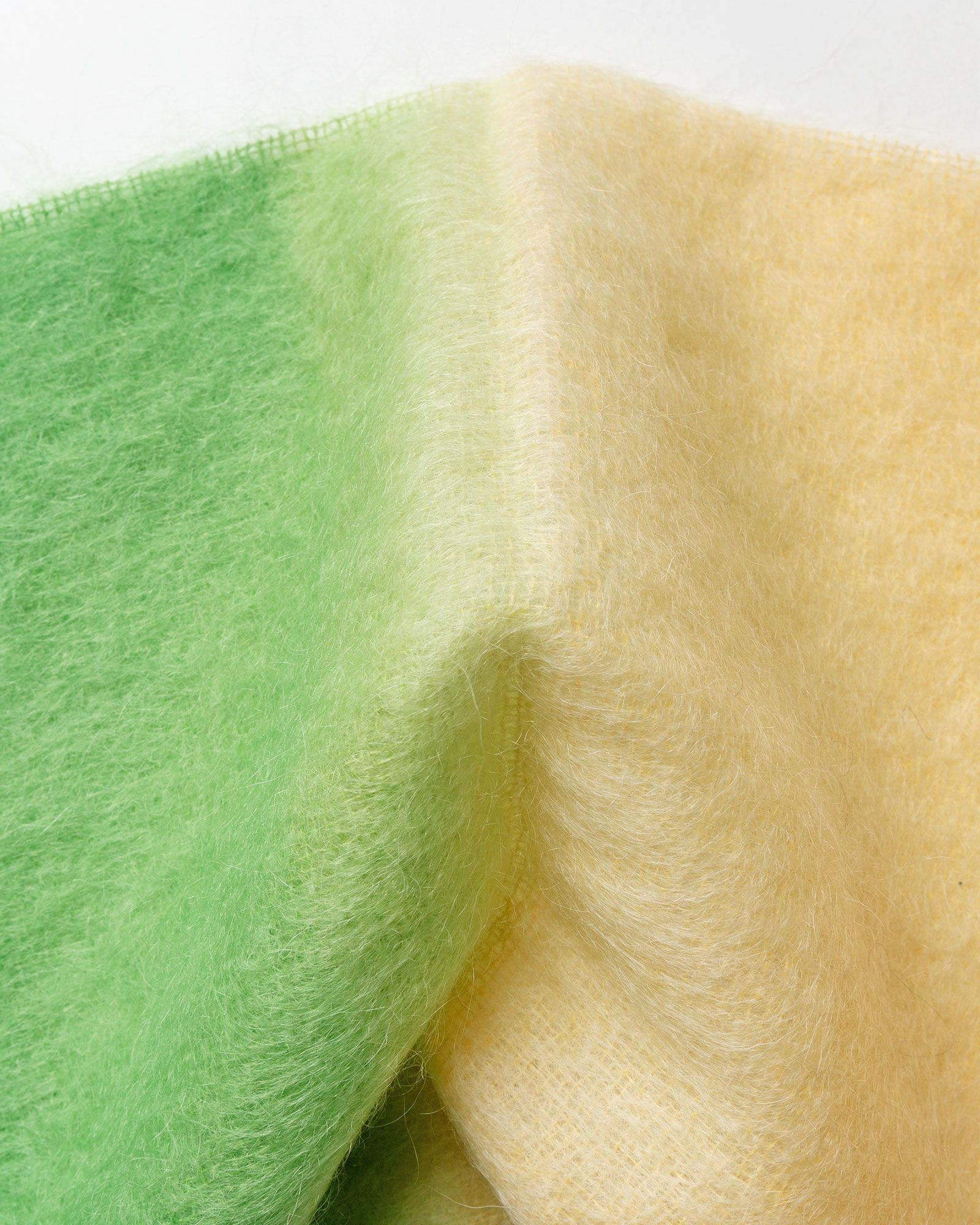 Mohair Gradient Fringed Scarf