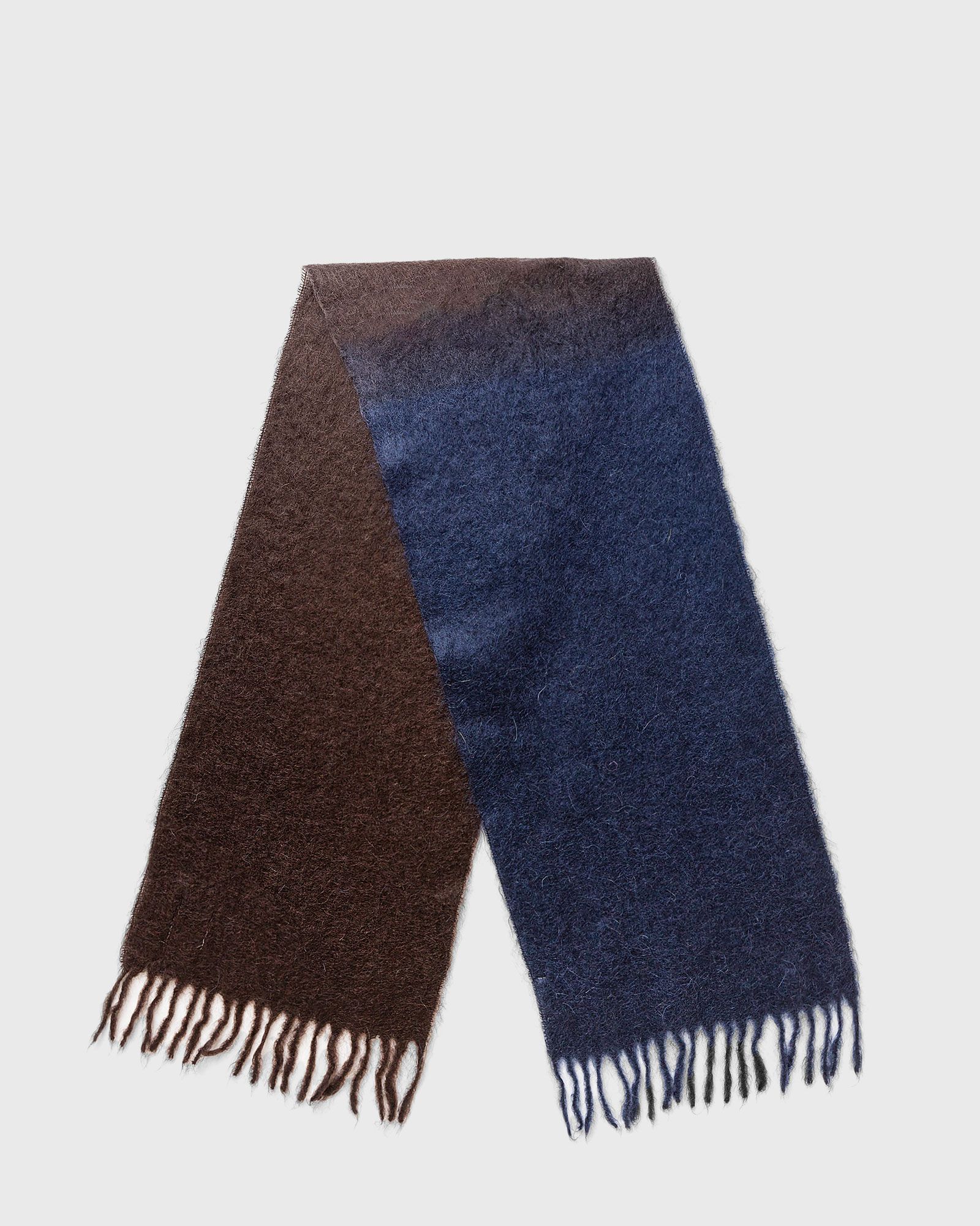 Mohair Gradient Fringed Scarf