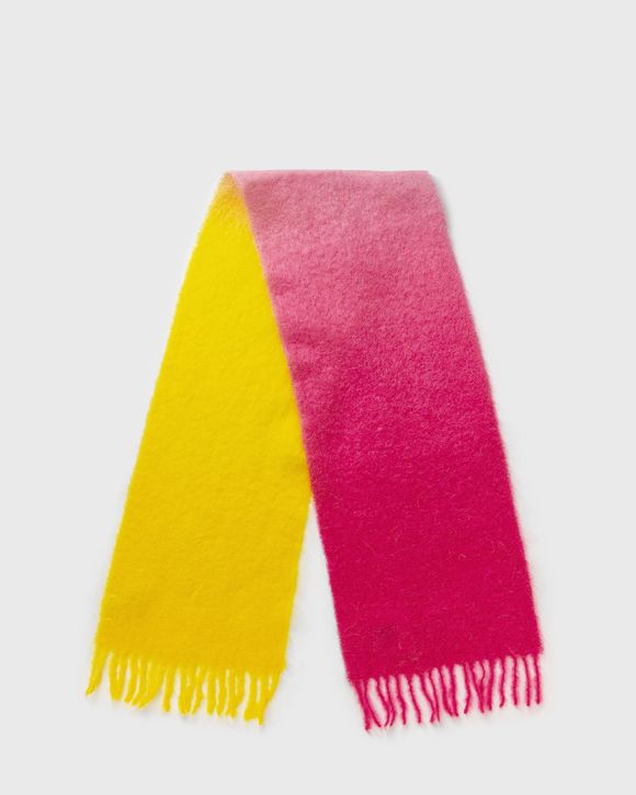 Ganni Mohair Gradient Fringed Scarf Multi - SUGAR PLUM