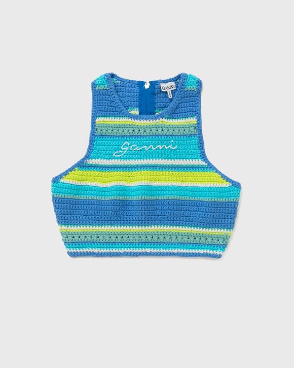 Nike Womens Crochet Tank Top - Blue