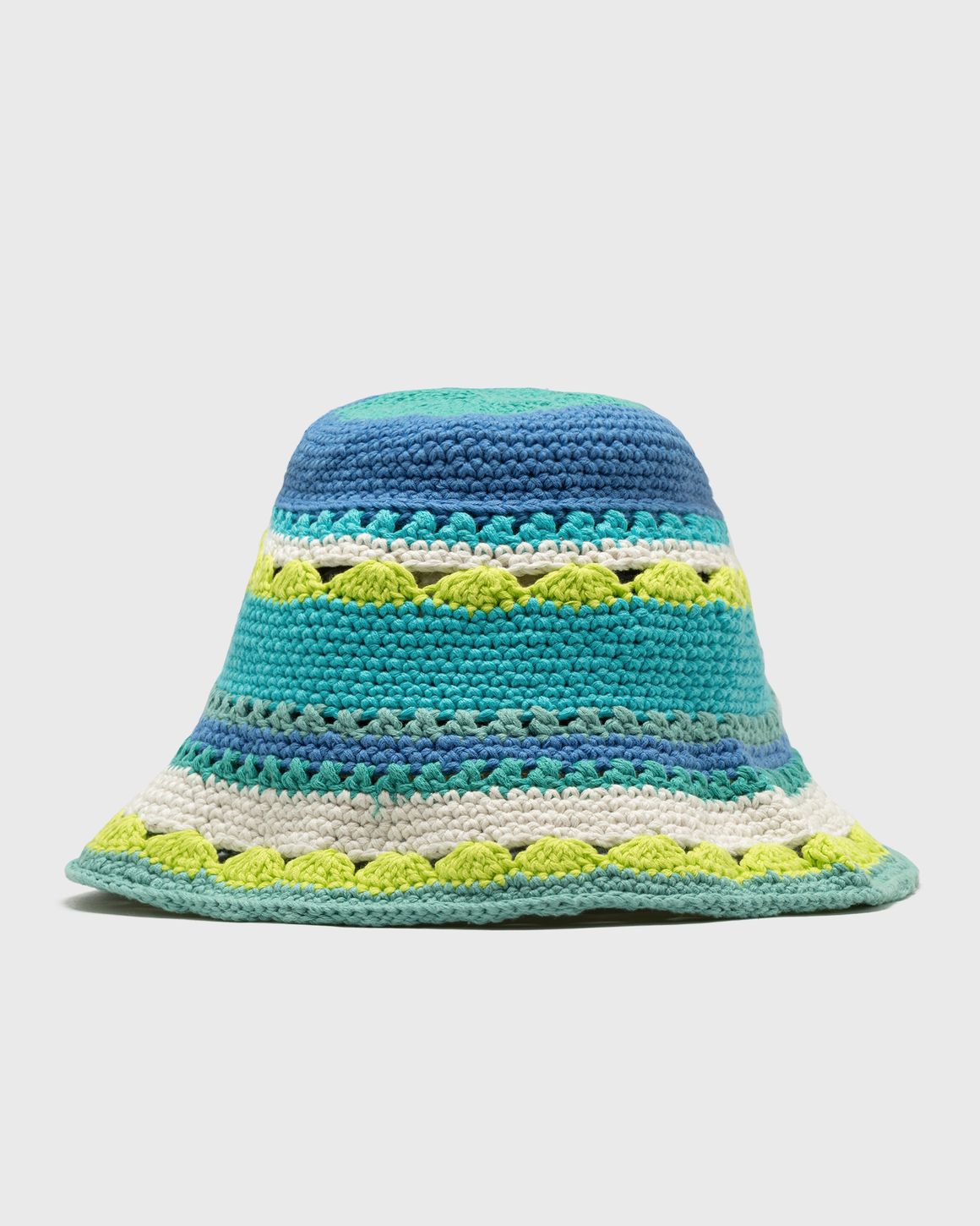 Ganni Cotton Crochet Bucket Hat Blue | BSTN Store