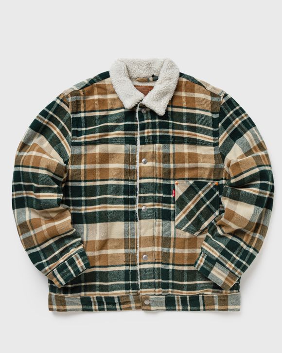 Tartan Supreme Plaid Shearling Bomber (Heavy Plaid Work Jacket 