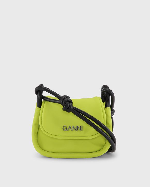 Ganni Knot Mini Flap Over Green | BSTN Store