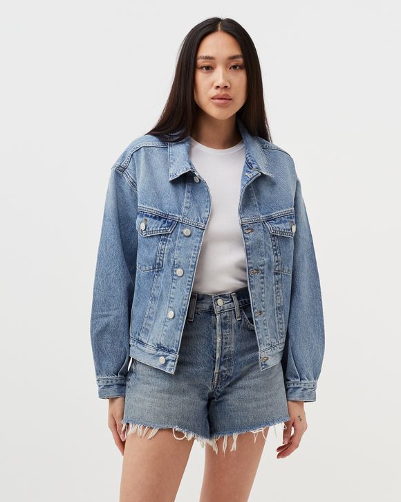 AGOLDE デニムジャケット　CHARLI Deuxieme Classe Agolde CHARLI Light Blue Oversized Denim Jacket - Shop