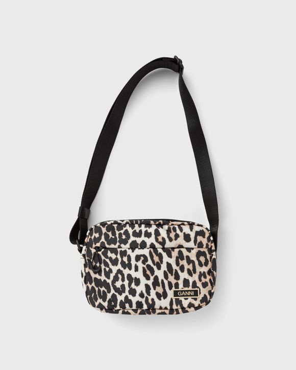 Ganni Recycled Tech Festival Bag Multi - LEOPARD