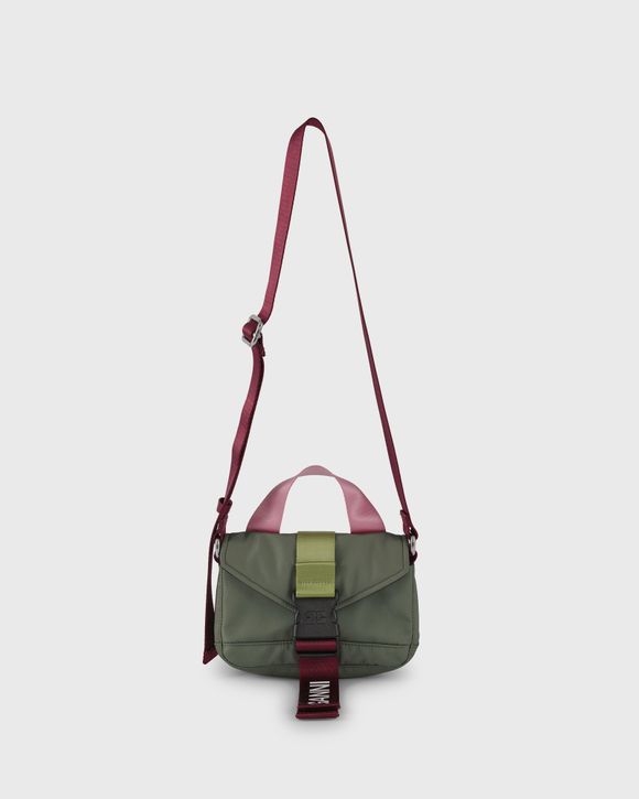 GANNI RECYCLED MINI SATCHEL GREEN BAGレディース