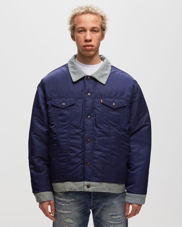 Clot Blue Sherpa Fleece Puffer Jacket CLOT