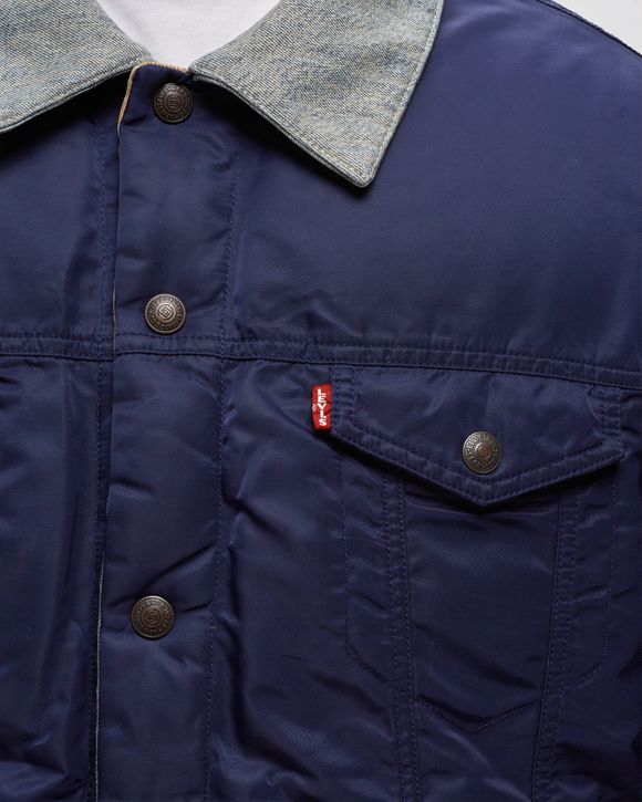 Levis LEVIS x CLOT REVERSIBLE DENIM PUFFER TR Blue | BSTN Store