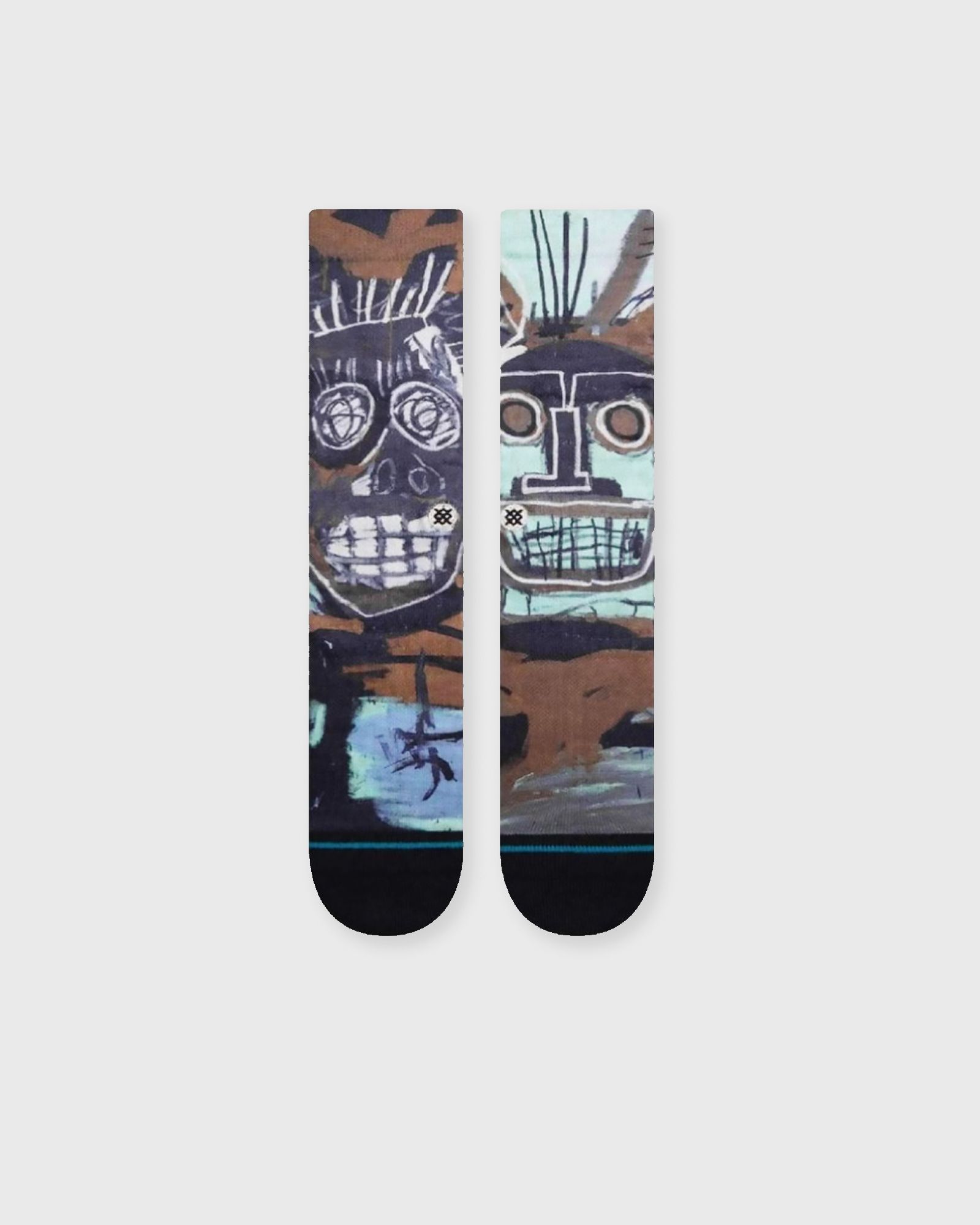 2 HEADS ON GOLD SOCKS