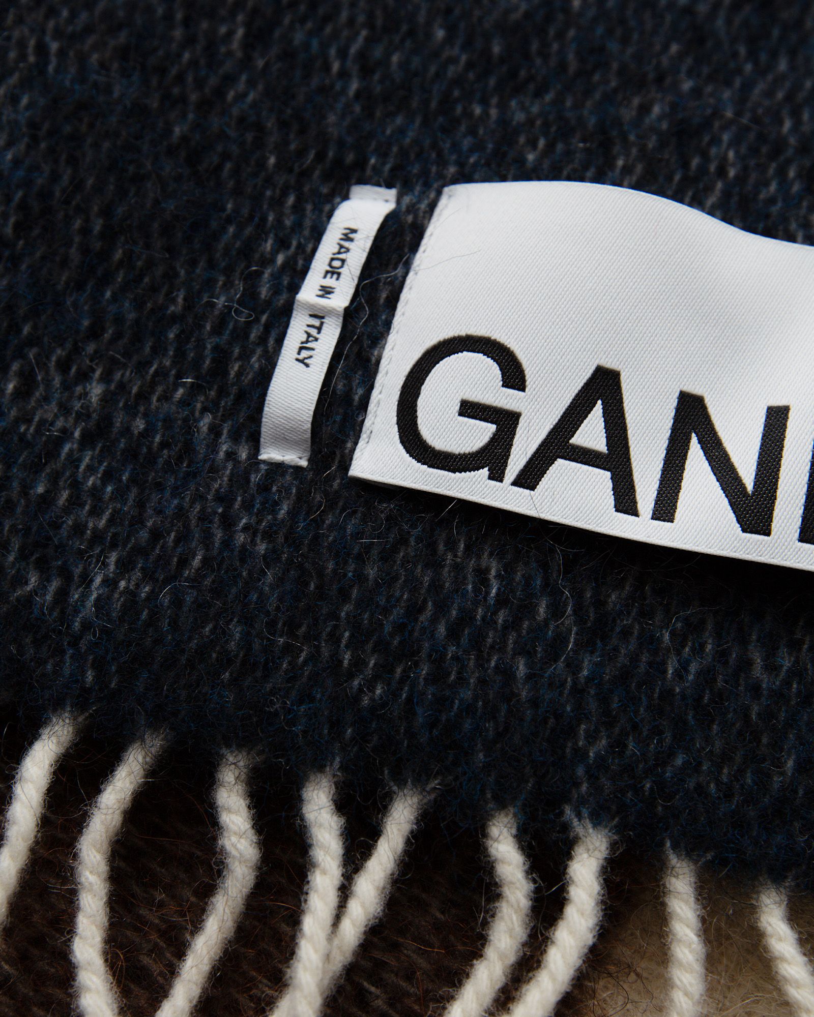 Striped Fringed Scarf