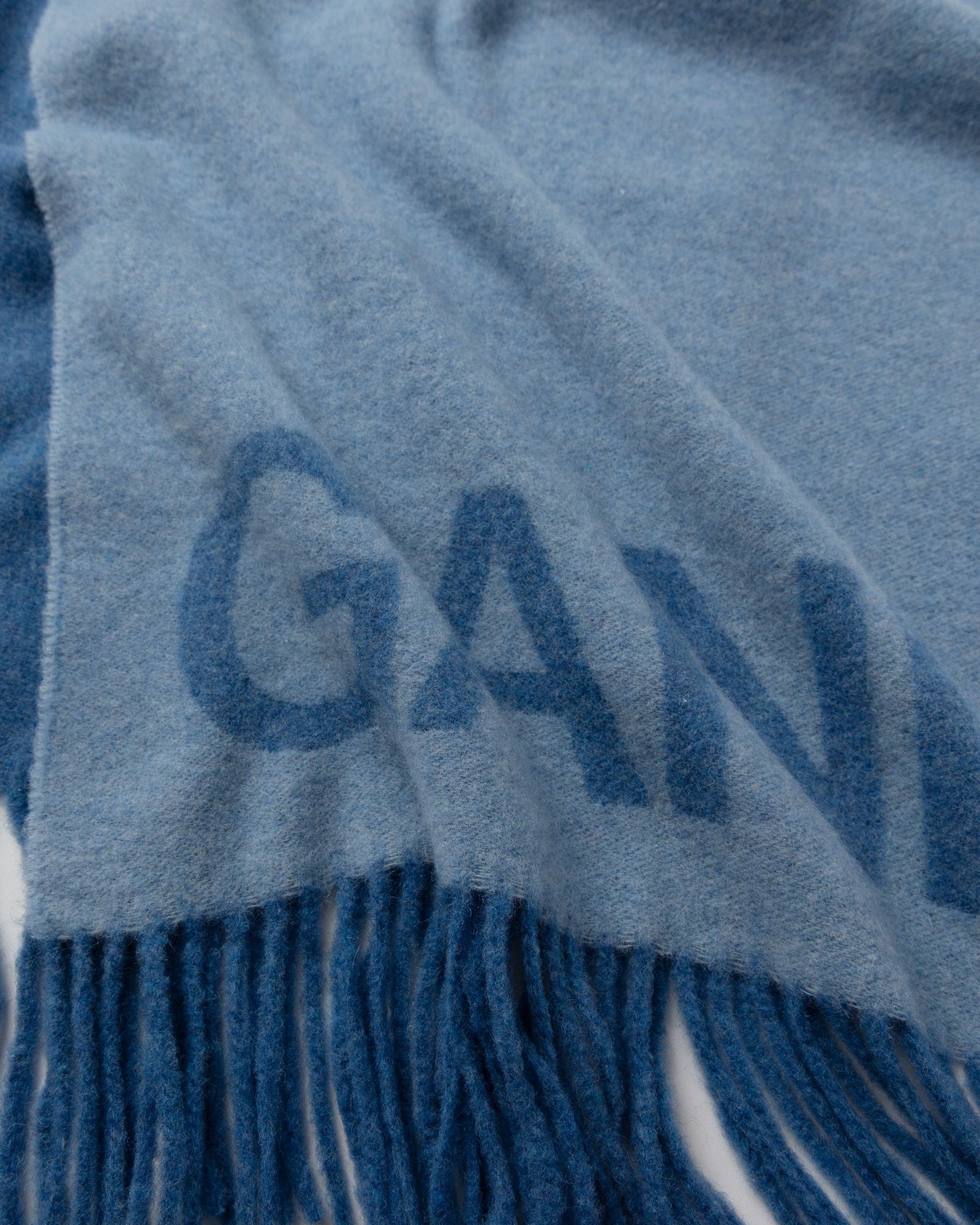 Recycled Wool Fringed Scarf