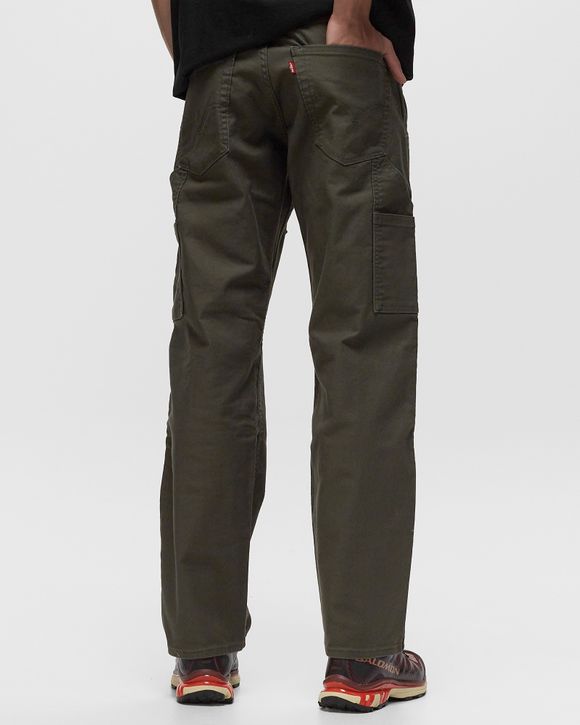 Levis WORKWEAR 565 DOUBLE KNEE Green - GRAY OLIVE