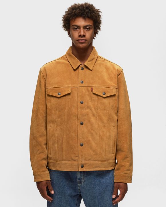 Levi's suede hot sale trucker jacket