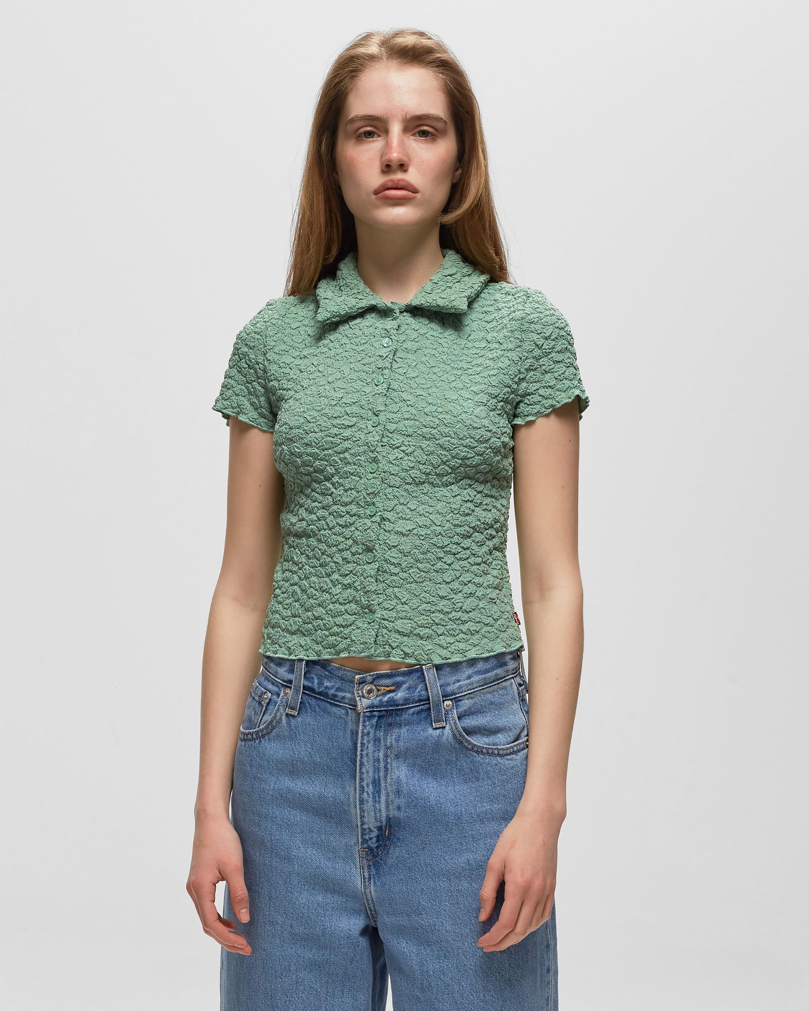 CLOUD BUTTON UP GREENS