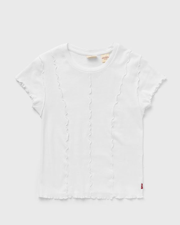 Inside Out Seamed Tee - White