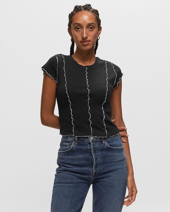 Levi's Inside Out Seamed T-Shirt - Women's - Caviar Xs