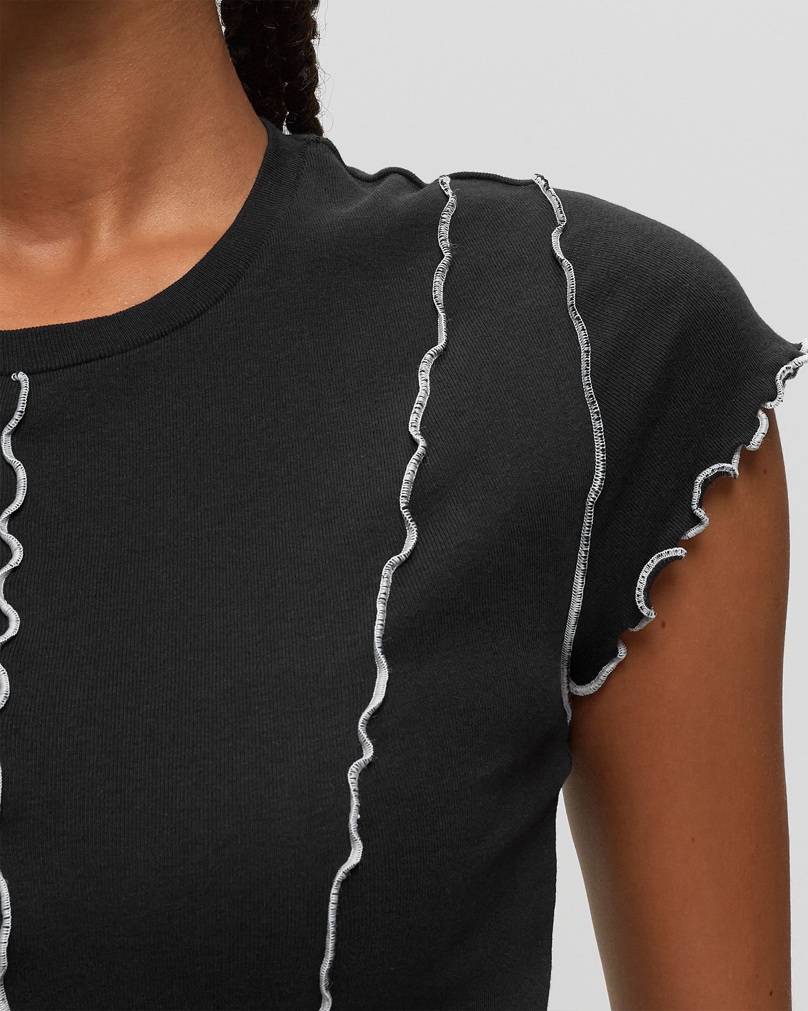 INSIDE OUT SEAMED TEE