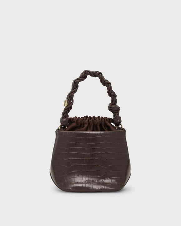 Ganni Bou Bucket Bag Croco