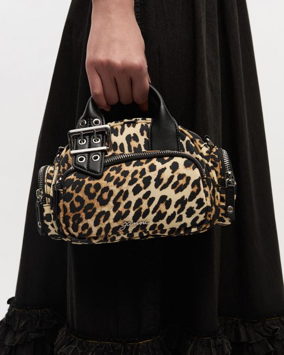 Ganni Bucky Polochon Mini Print Brown | BSTN Store