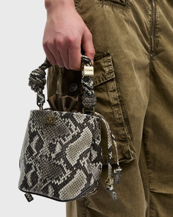 Thumbnail - Ganni Bou Bucket Mini Snake